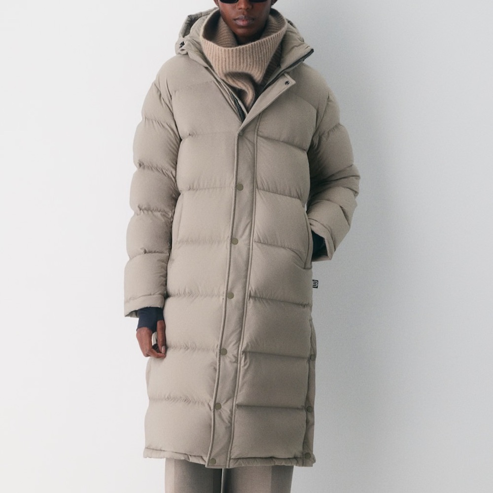 Aritzia Taupe Puffer Jacket